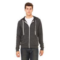 BELLA+CANVAS Tri-Blend Fleece Full-Zip Hoodie (Unisex)