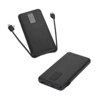 10,000 mAh Power Bank with Cables