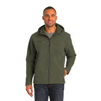 Port Authority Textured Hooded Soft Shell Jacket (Men’s/Unisex)