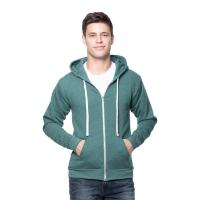 Royal Apparel Tri-Blend Full-Zip Hoodie (Unisex)