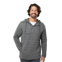 J. America Horizon Quilted Anorak Hooded Pullover (Unisex)