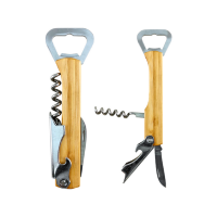 Bamboo Waiter’s Bottle Opener/Corkscrew Combo