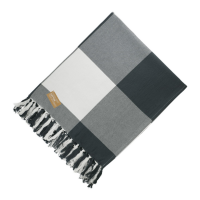 Field & Co. 100% Organic Cotton Check Throw Blanket