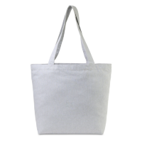 AWARE Recycled Cotton Shopper Tote with Interior Zip Pocket