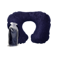 Terry Cotton Inflatable Travel Pillow